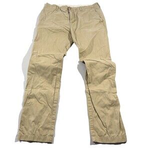 Lacoste Mens Khaki Chino Twill Classic Trouser Pants Regular Fit Sz 33 x 32